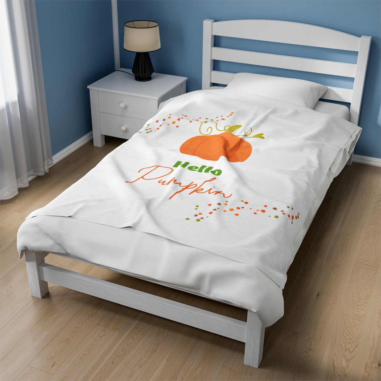 Hello Pumpkin Plush Blanket