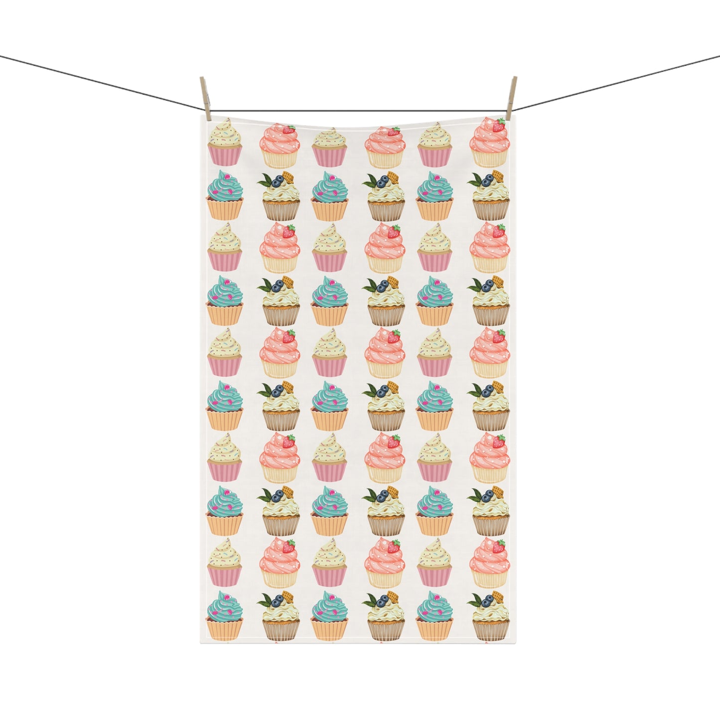 Cupcakes Pattern - Kitchen Towel