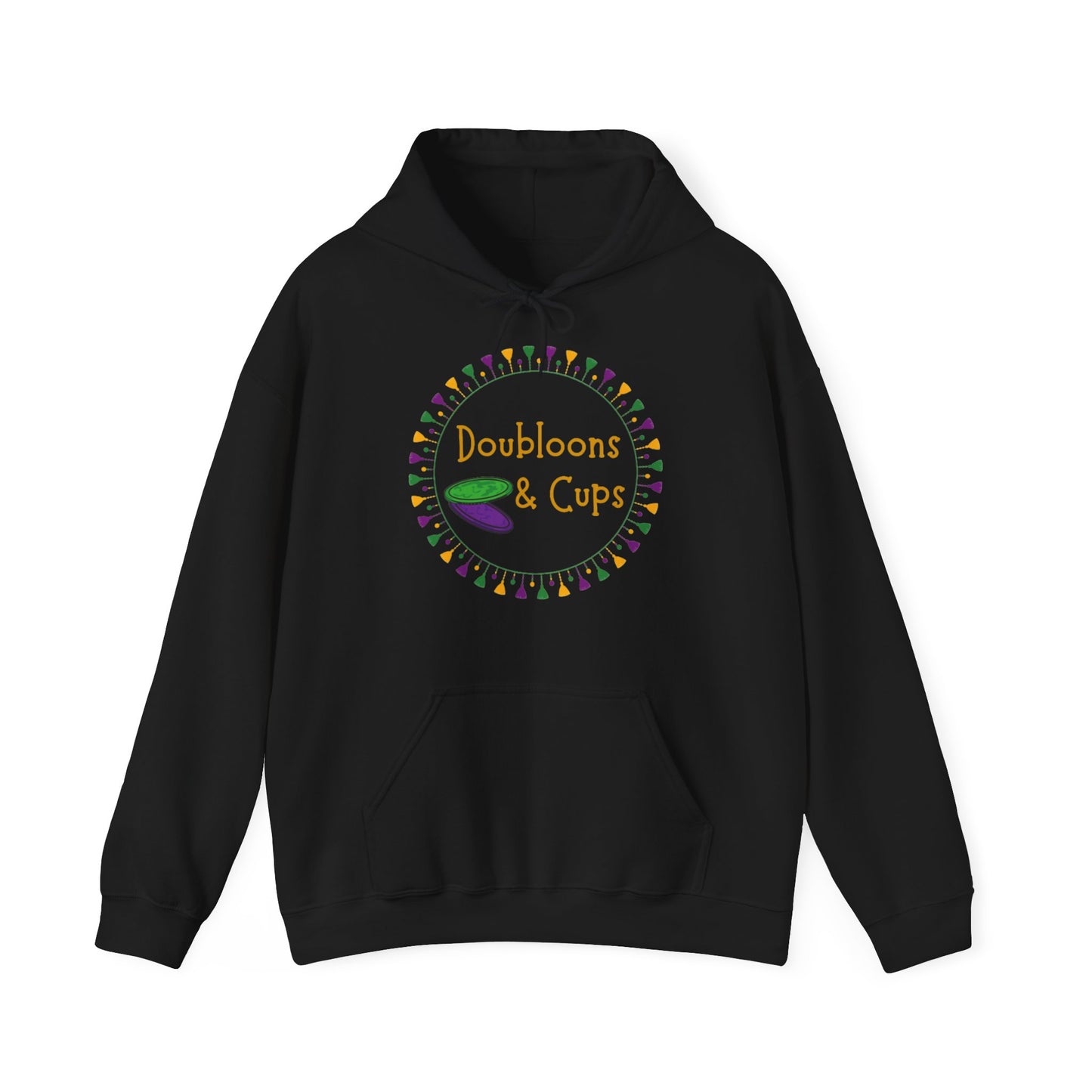 Doubloons and Cups Mardi Gras - Hooded Sweatshirt