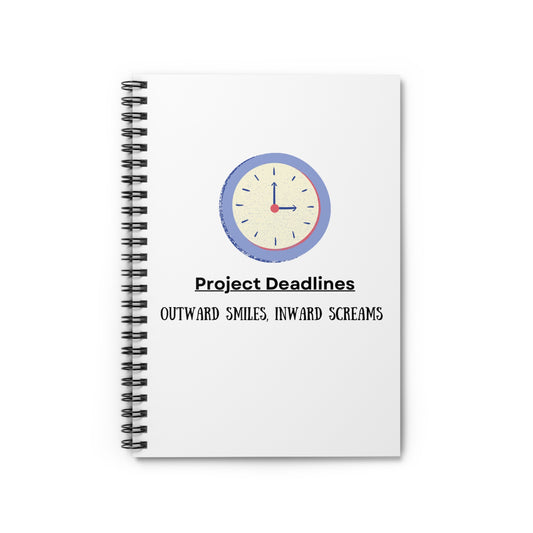 Project Deadlines - Spiral Notebook - Ruled Line