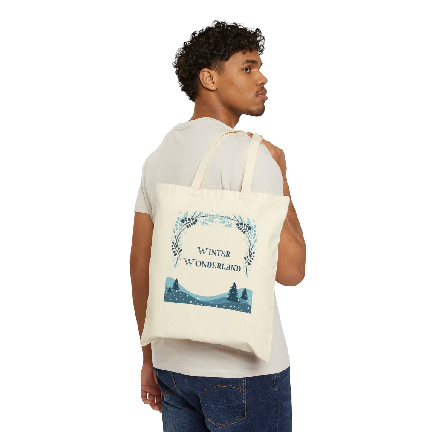 Winter Wonderland- Cotton Canvas Tote Bag