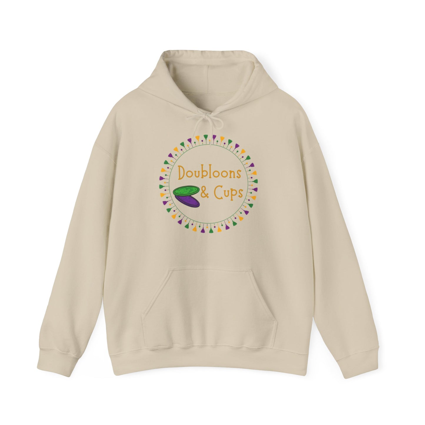 Doubloons and Cups Mardi Gras - Hooded Sweatshirt