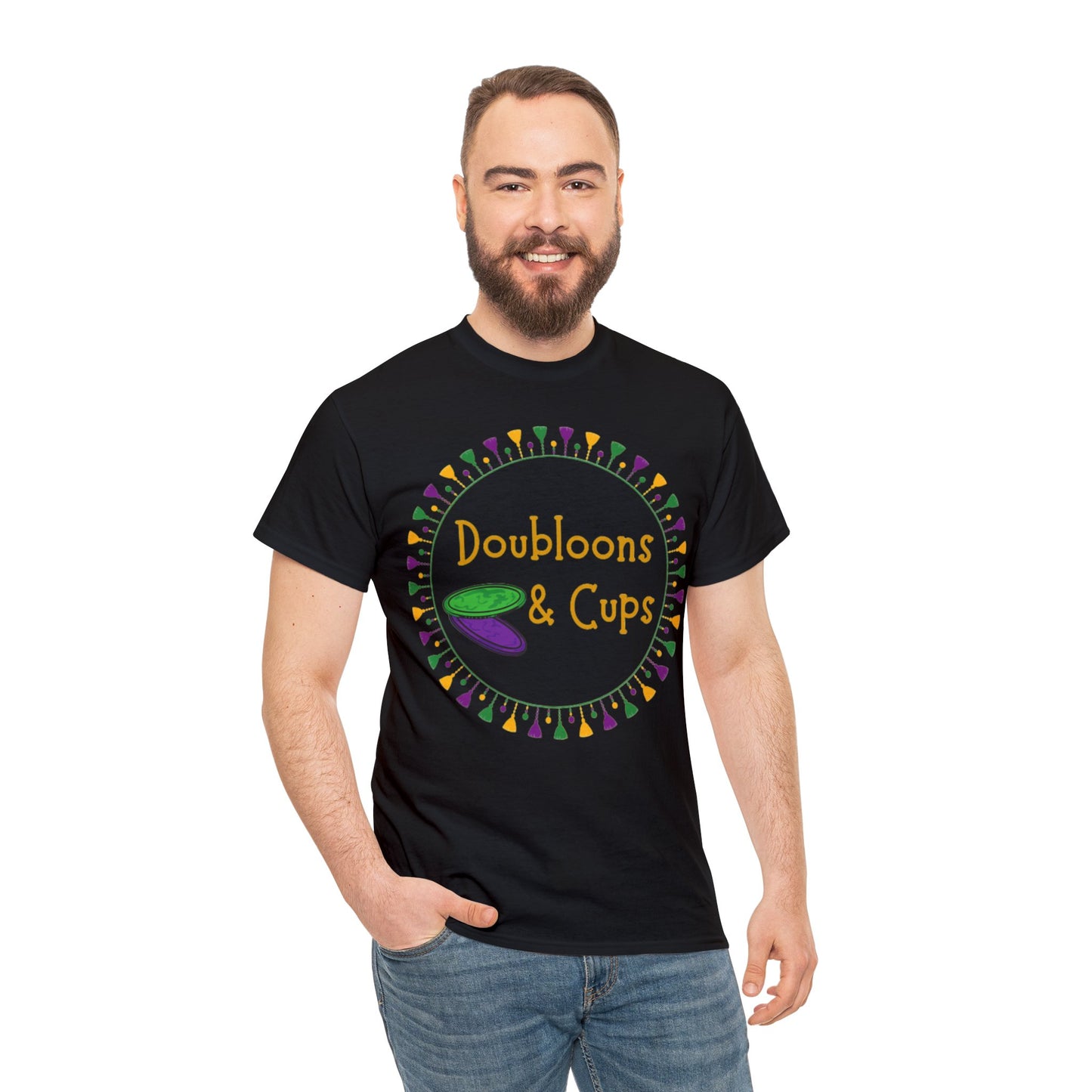 Doubloons and Cups Mardi Gras - Cotton Tee