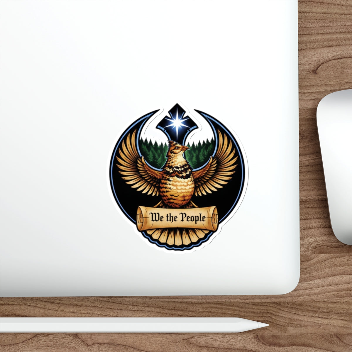Pennsylvania We the People Sticker  - Rebel Bird Emblem Sticker