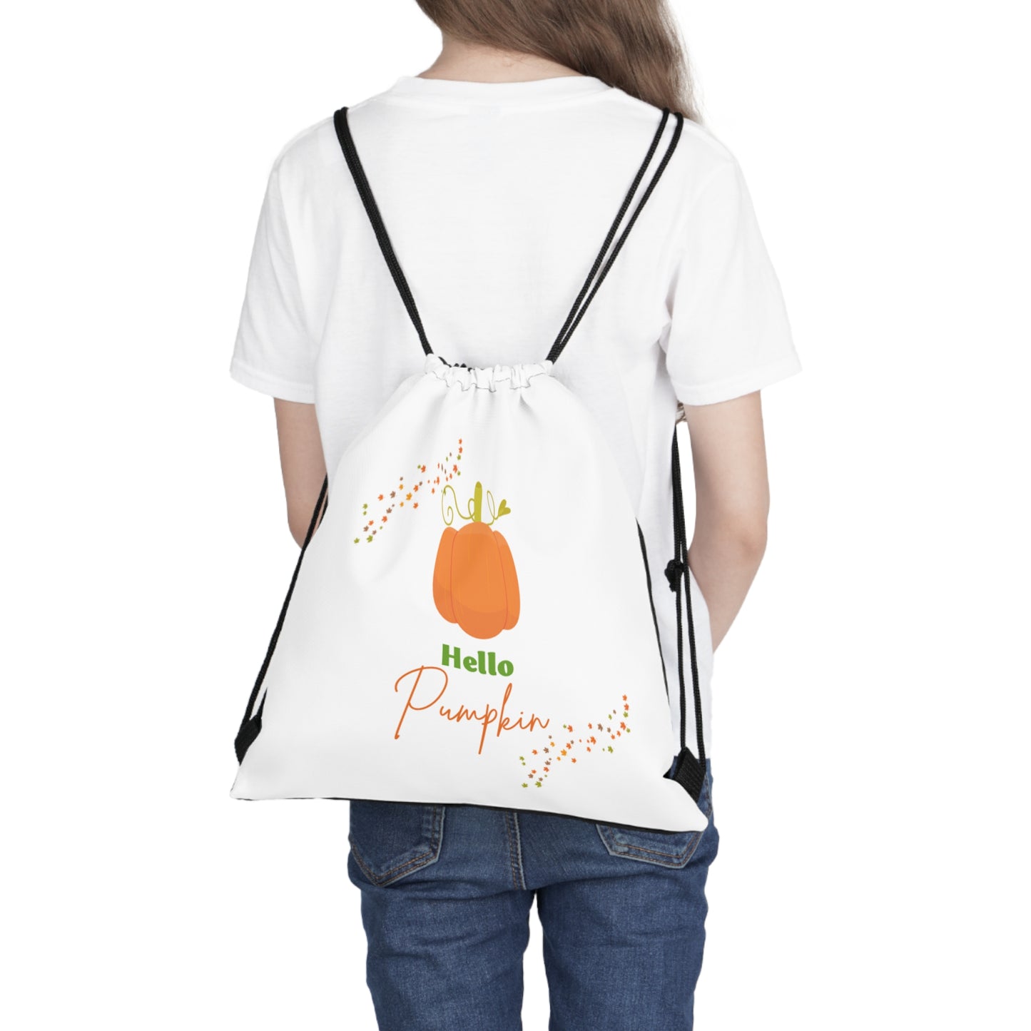 Hello Pumpkin Drawstring Bag