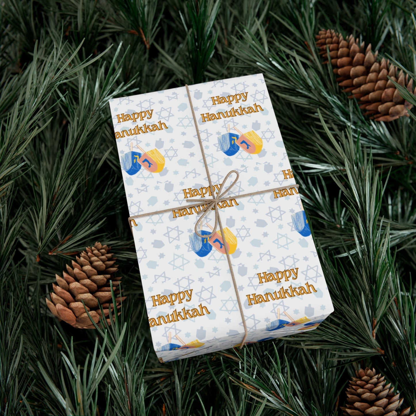 Happy Hanukkah Gift Wrap Paper