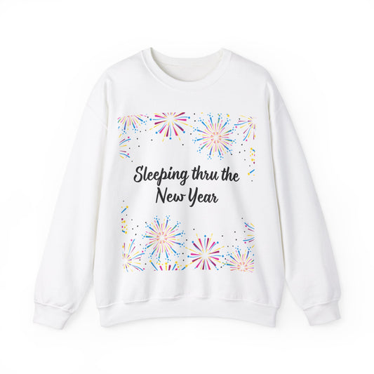 Sleeping thru the New Year- Unisex Heavy Blend™ Crewneck Sweatshirt