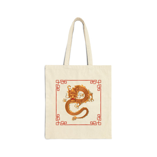 Golden Dragon - Canvas Tote Bag