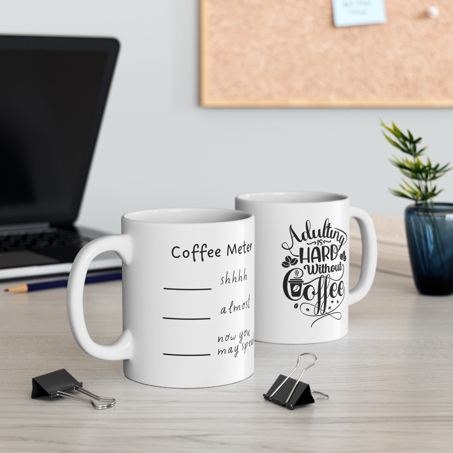 Coffee Meter Ceramic Mug 11oz