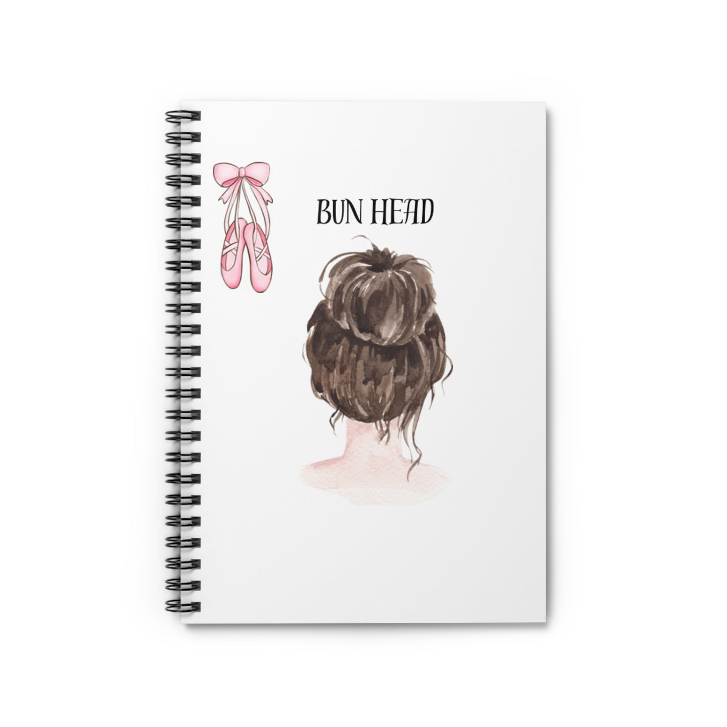 Dancer -Bun Head -Notebook - Ruled Line