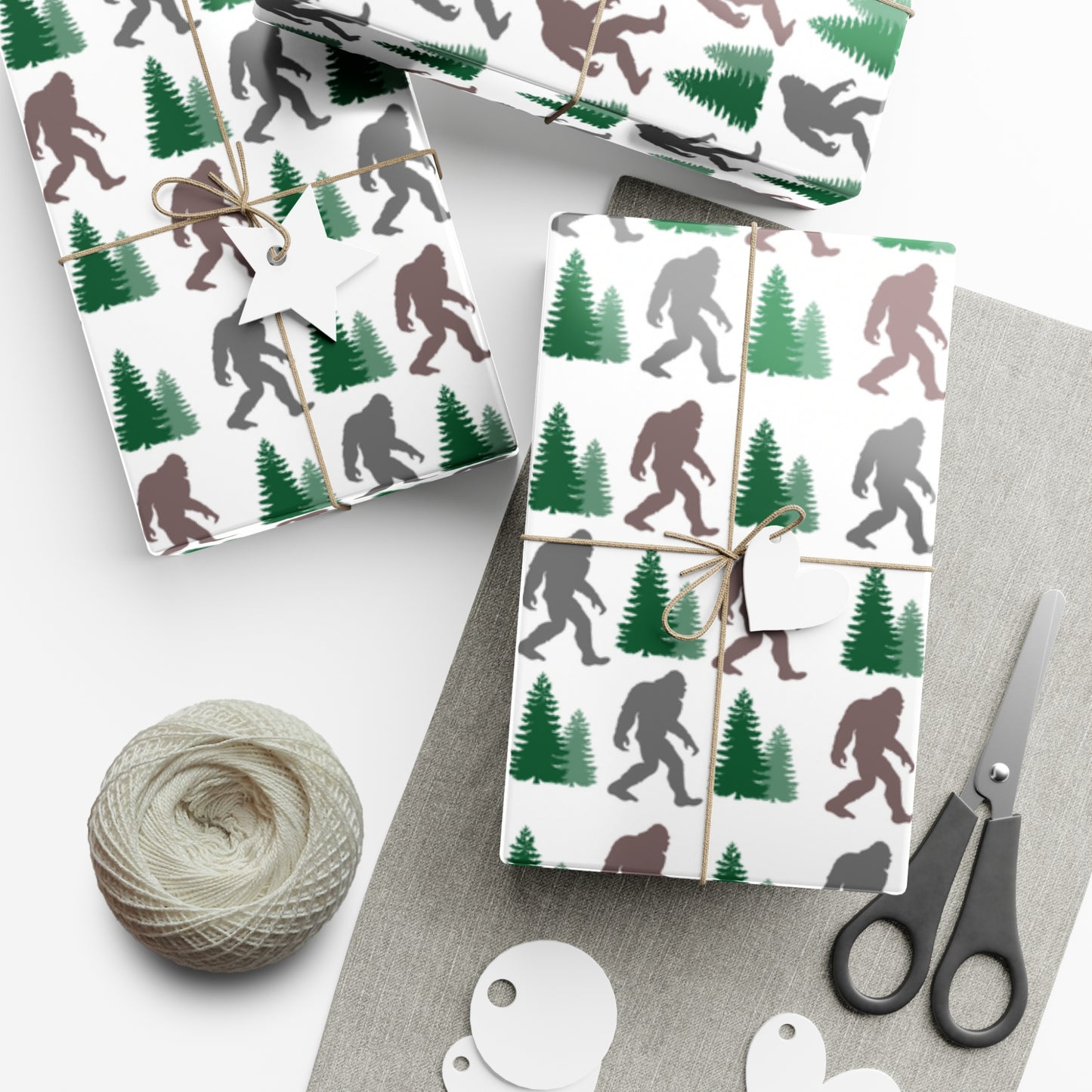 Bigfoot Gift Wrap Paper