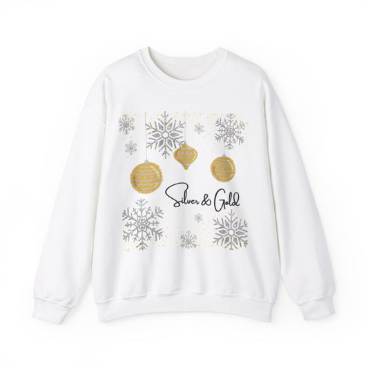 Silver and Gold Holiday Sweatshirt