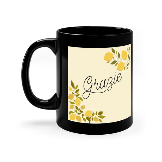 Grazie - 11oz Black Mug