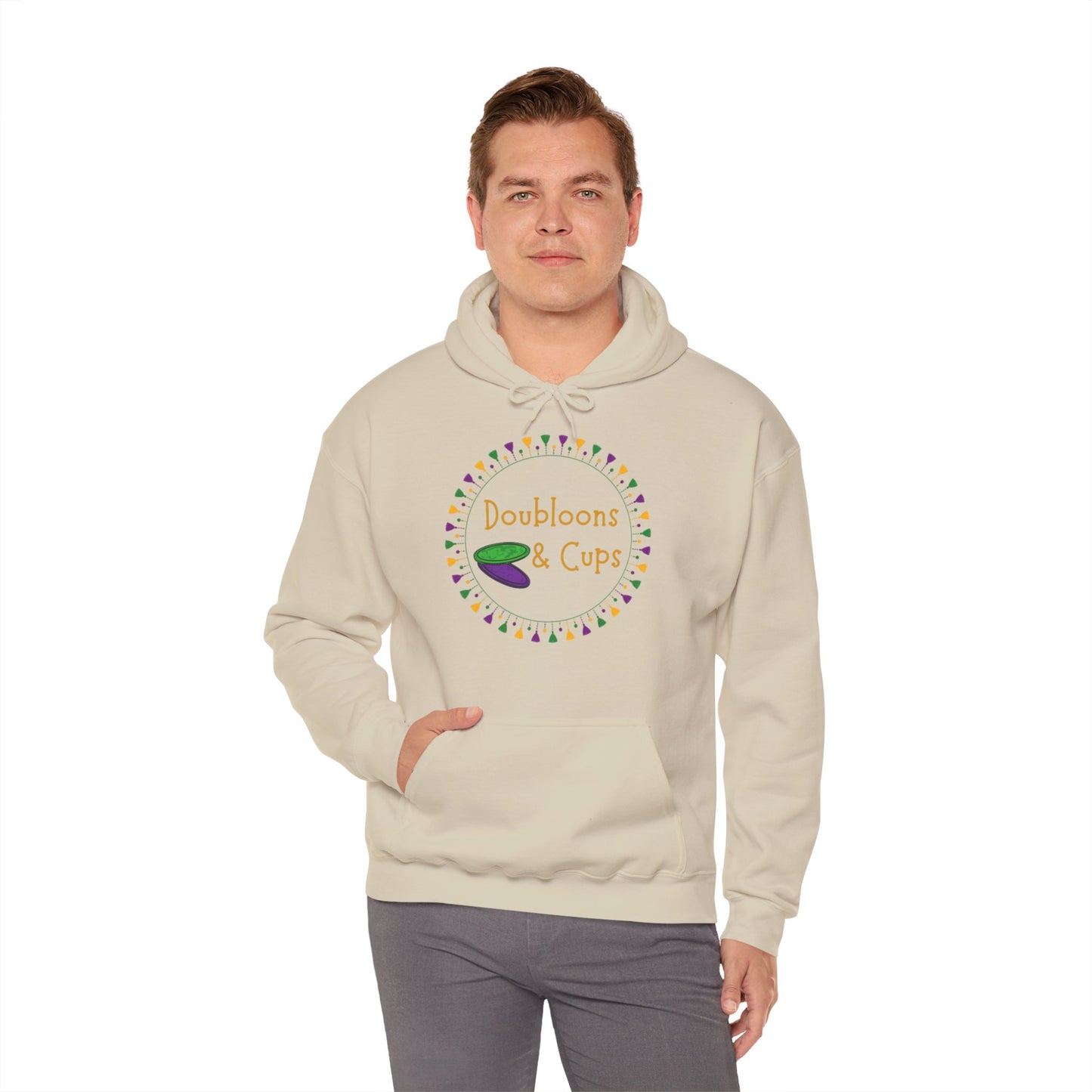 Doubloons and Cups Mardi Gras - Hooded Sweatshirt