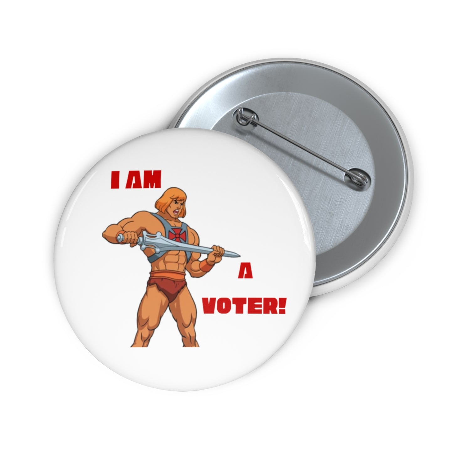 He-Man Voter - Pin Buttons