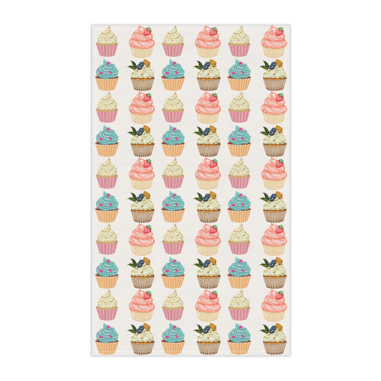 Cupcakes Pattern - Kitchen Towel