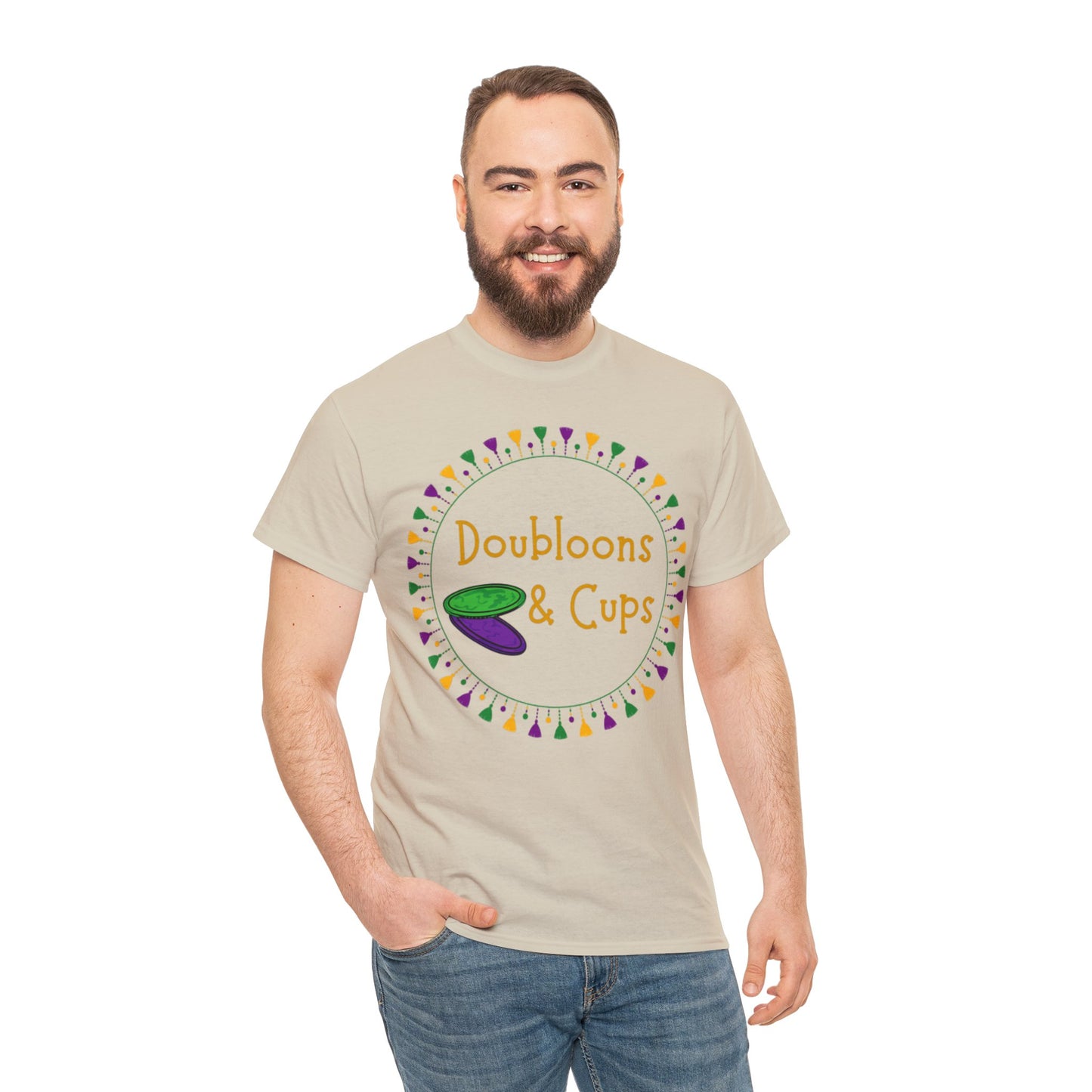 Doubloons and Cups Mardi Gras - Cotton Tee